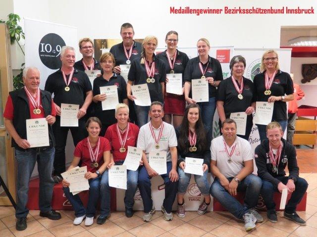 Medaillengewinner Bezrirk Innsbruck