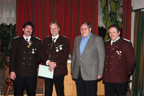 v.l.n.r.: Manfred Schafferer, Alfred Eberharter, Alfred Huber, Kurt Kager