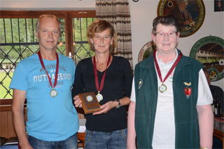 Mannschaft Bronze, Absam II: Fritz Gruber, Helga Schwabl, Rita Ebster