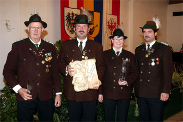 2. Prinz Michael Mayr, Knig Michael Laimgruber, 1. Prinz Rita Ebster, OSM Manfred  Schafferer