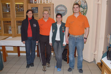 Alle Gruppensieger: Karin Till, Armin Brstle, Petra Ebster, Robert Brstle